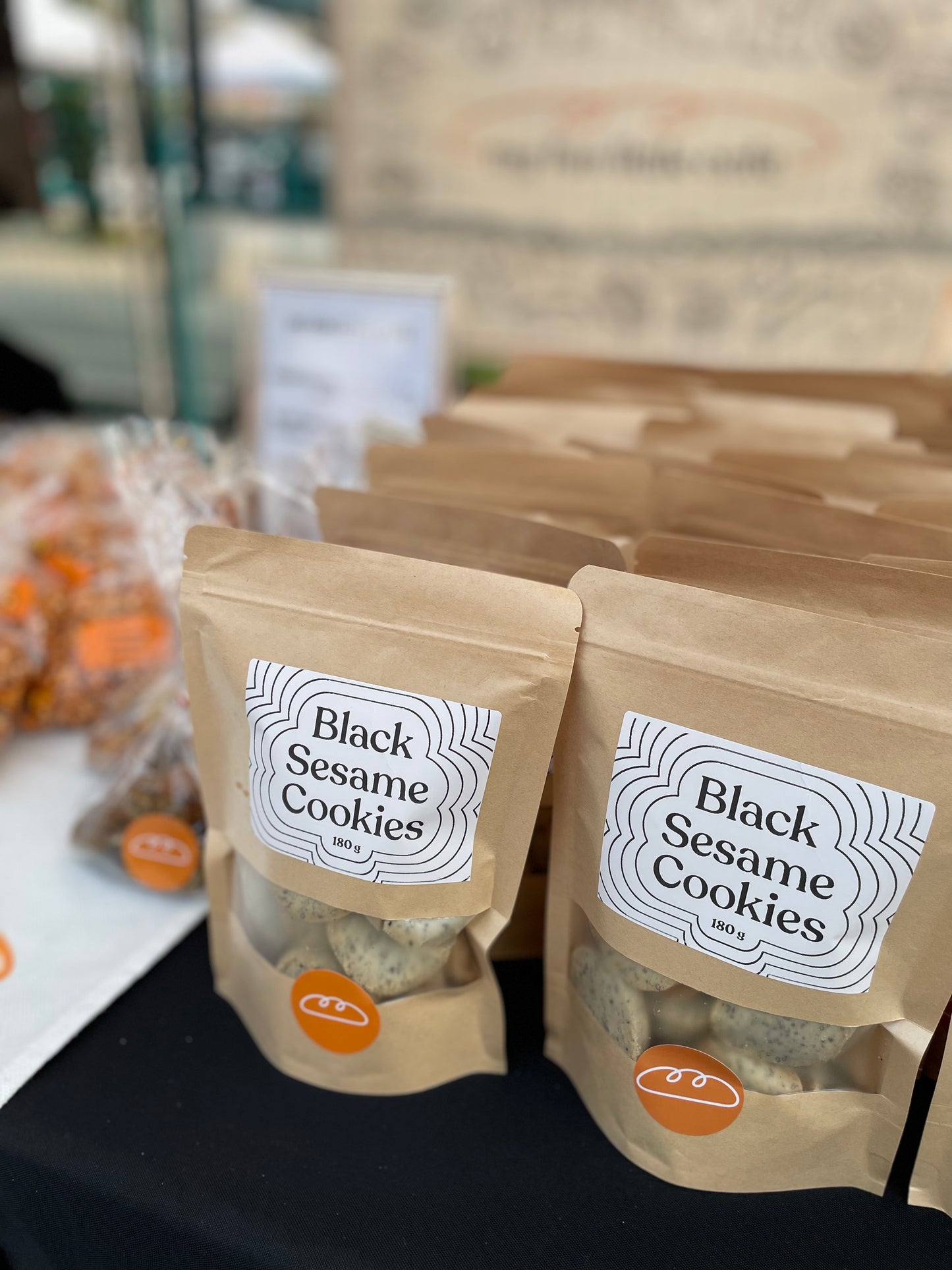 Black Sesame Shortbread Cookies (180g)