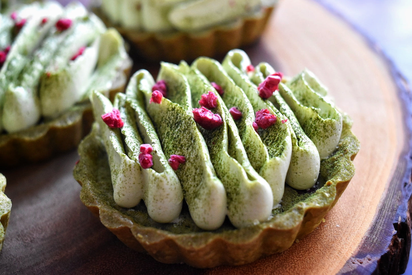 Matcha Raspberry Tart (2 pcs, 4")