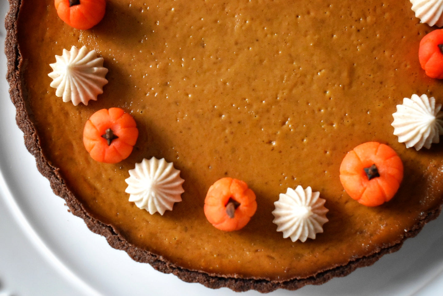 Pumpkin Chocolate Tart (4pcs 4", 9")