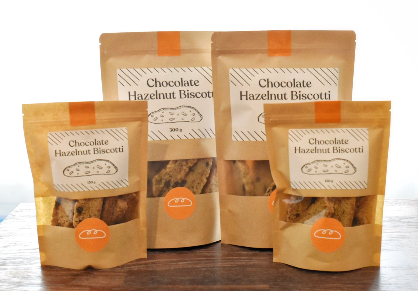 Chocolate Hazelnut Biscotti (150g / 300g)