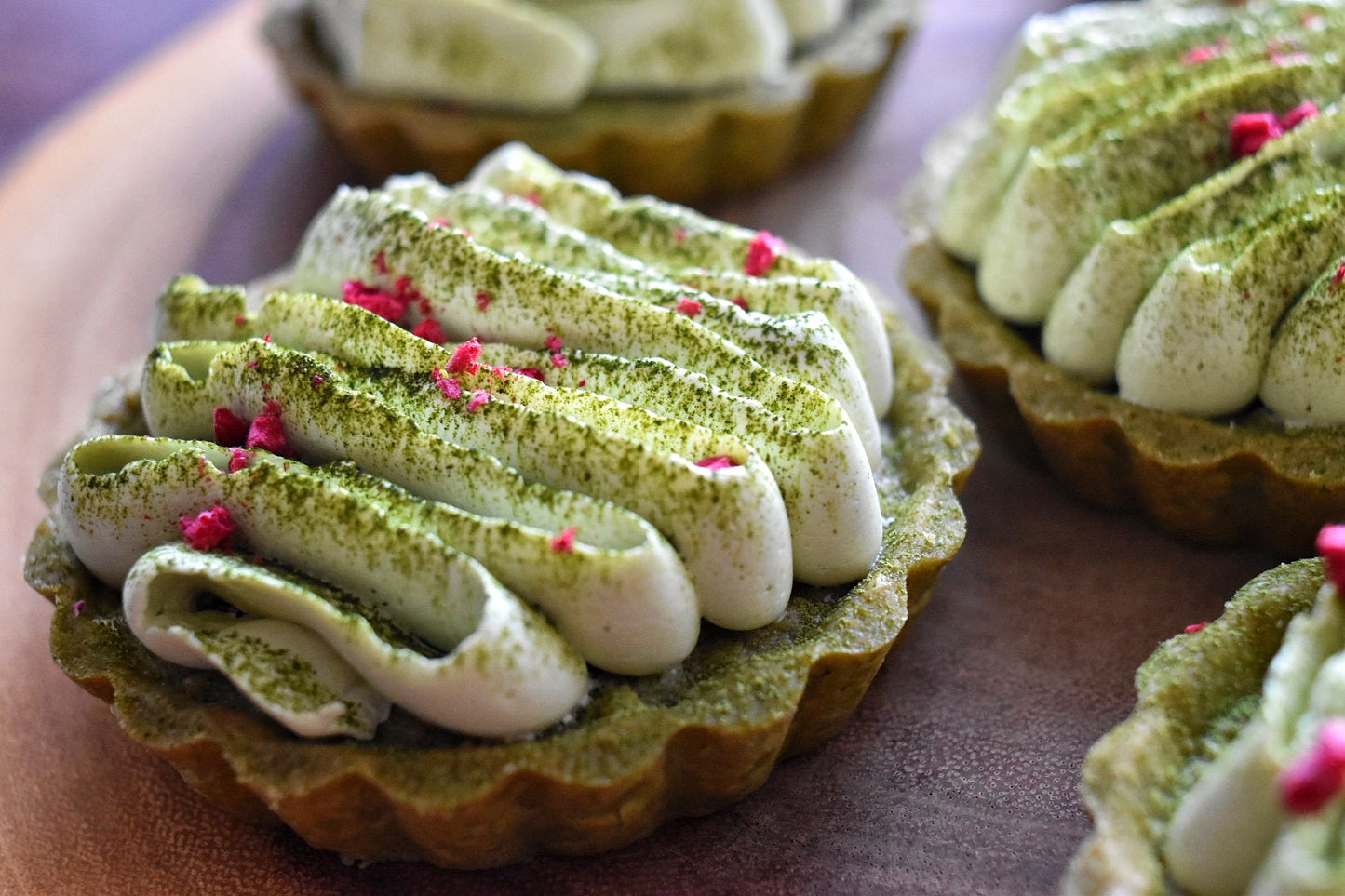 Matcha Raspberry Tart (2 pcs, 4")